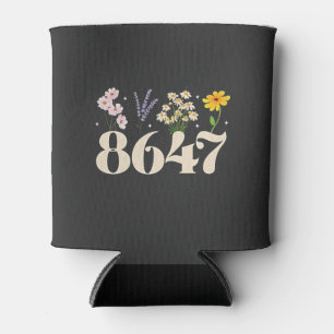 Porta-lata intage 8647, Anti Trump, Feminista Floral, Sutil