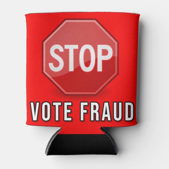 Porta-lata Interromper Fraude De Votação (Frente)