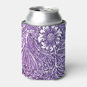 Porta-lata Intrair Design floral em matizes roxos e brancos