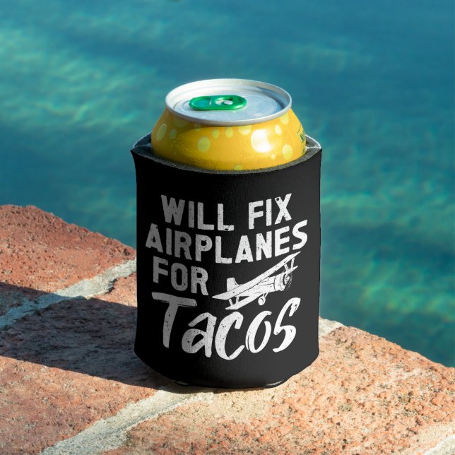 Porta-lata Irei Consertar Aviões Para Tacos (Piscina in situ)