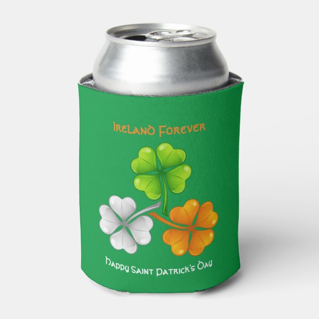 Porta-lata Ireland Forever Lucky Shamrock (Can Front)
