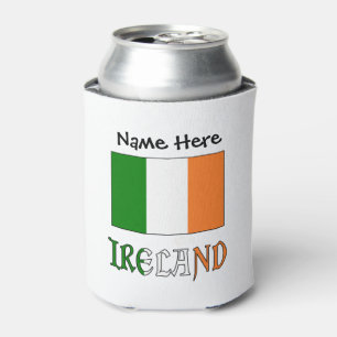 Porta-lata Irlanda e Bandeira Irlandesa Personalizados 