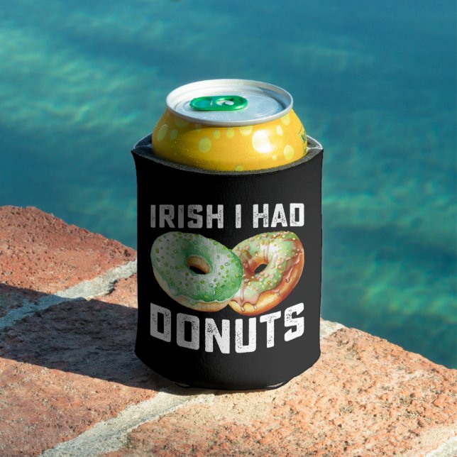 Porta-lata Irlandês Eu Tinha Rosquinhas Amantes Engraçado Dia (Piscina in situ)