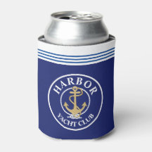 Isolador de Garrafa Monogramado Azul Marinho