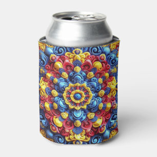 Porta-lata Isolante de Lata com design de Cores Romenas