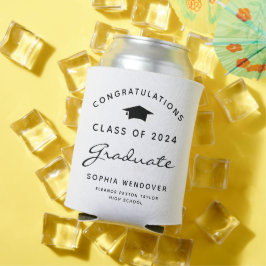 Porta-lata Isolante para Lata de Graduação Branco e Preto 202