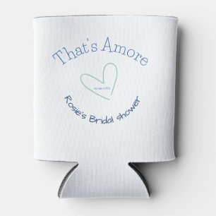 PORTA-LATA ISSO É AMOR CHUVA DE PRESENTES NOIVADO CORAÇÃO AZU