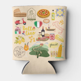 Porta-lata Itália - Símbolos Viagem Amantes