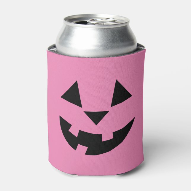 Porta-lata Jack O'Lanterna Rosa Pode Resfriar (Can Front)