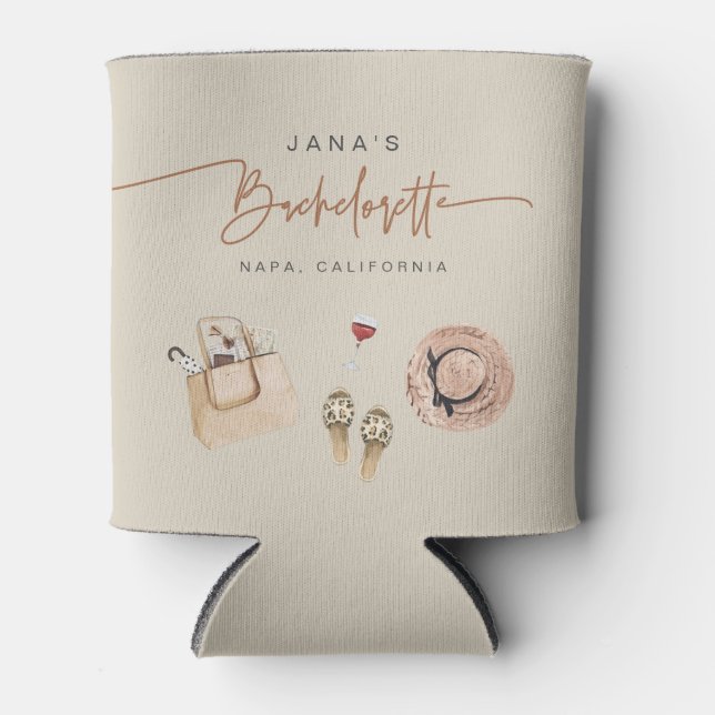Porta-lata JADE Bohemian Napa Vinícola Bachelorette (Frente)