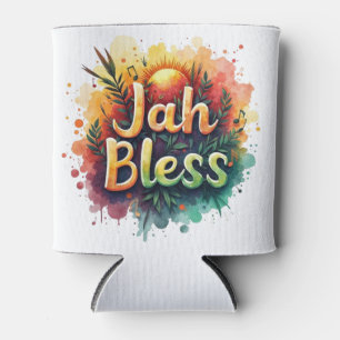 Porta-lata Jah Bless Reggae Watercolor Can Cooler