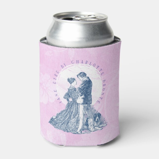 Porta-lata Jane Eyre e Edward Rochester com Pilot Pink (Can Front)