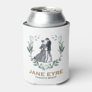 Porta-lata Jane Eyre e Edward Rochester com Wreath