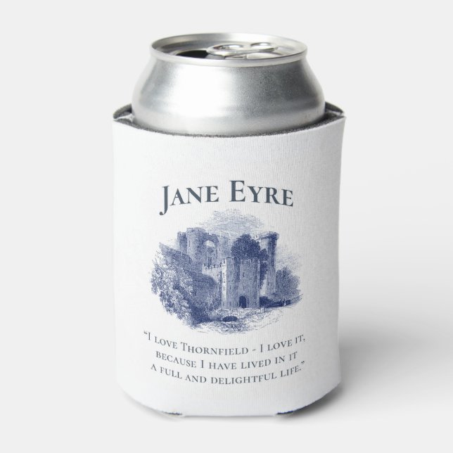 Porta-lata Jane Eyre - I Love Thornfield - Castle (Can Front)