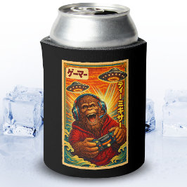 Porta-lata Japonês Retro Vintage OVNI Pé Grande Divertido Gam