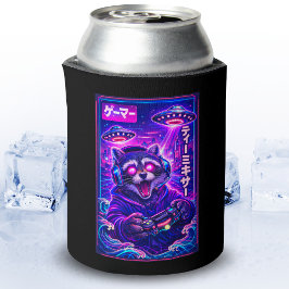 Porta-lata Japonês Synthwave Ficção Científica OVNI Guaxinim
