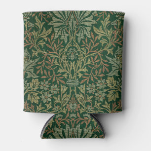 Porta-lata Jardim de Flores de William Morris - Verdes