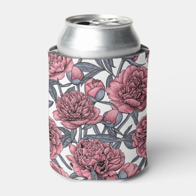 Porta-lata Jardim de peônia rosa (Can Front)