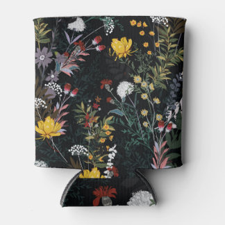 Porta-lata Jardim Floral Escuro: Padrão Noturno Sangrento