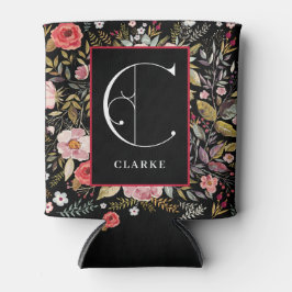 Porta-lata Jardim Vitoriano, Monograma C, Personalizado