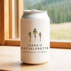 Porta-lata JENNA Pine Tree Camp Mountain Bachelorette