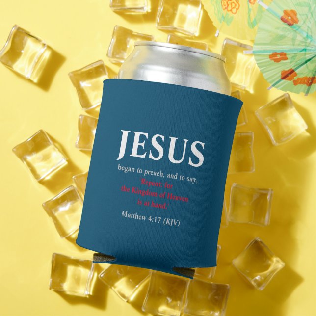 Porta-lata Jesus Começou A Pregar. Mateus 4:17 (Verão in situ)