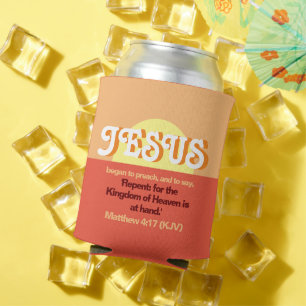 Porta-lata Jesus Começou A Pregar. Monte Laranja no Dia do Tr