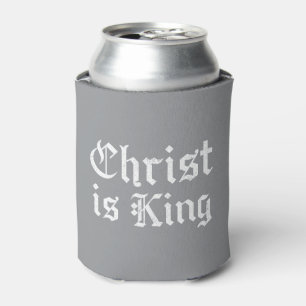 Porta-lata Jesus Cristo É Rei Arte Grunge Gothic Blackletter