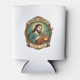 Porta-lata Jesus Derrubou Marshmallow Festa na Fogueira Falha