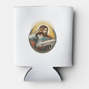 Porta-lata Jesus Derrubou o Telefone no Concreto Plano e Entr