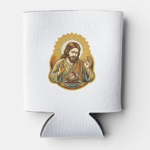 Porta-lata Jesus Derrubou Sushi No Molho de Soja Mancha Humor