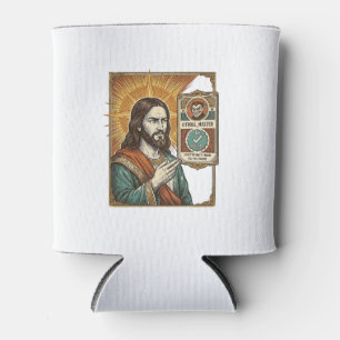 Porta-lata Jesus Fake Verificado Marca de Verificação Golpe T