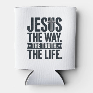 Porta-lata Jesus O Caminho A Verdade A Vida Camiseta Cristã
