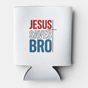 Porta-lata Jesus Salva Camiseta de Tipografia Cristã Irmão De