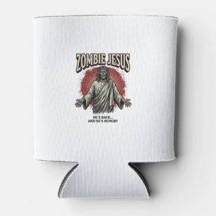 Porta-lata Jesus Zumbi Gravura Vintage Design de Camiseta Eng