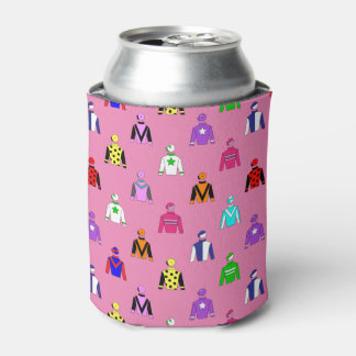 Porta-lata Jockey Silk Pink Horse Coca-Cola Cooler
