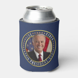 Porta-lata Joe Biden 46º Presidente dos EUA Foto comemorativ