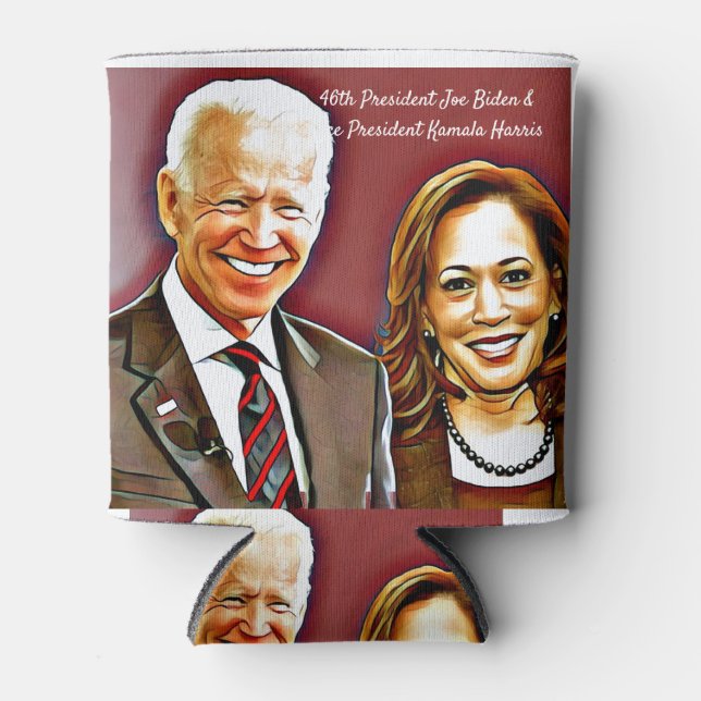 Porta-lata Joe Biden e Kamala Harris_ 46º Presidente_ (Frente)