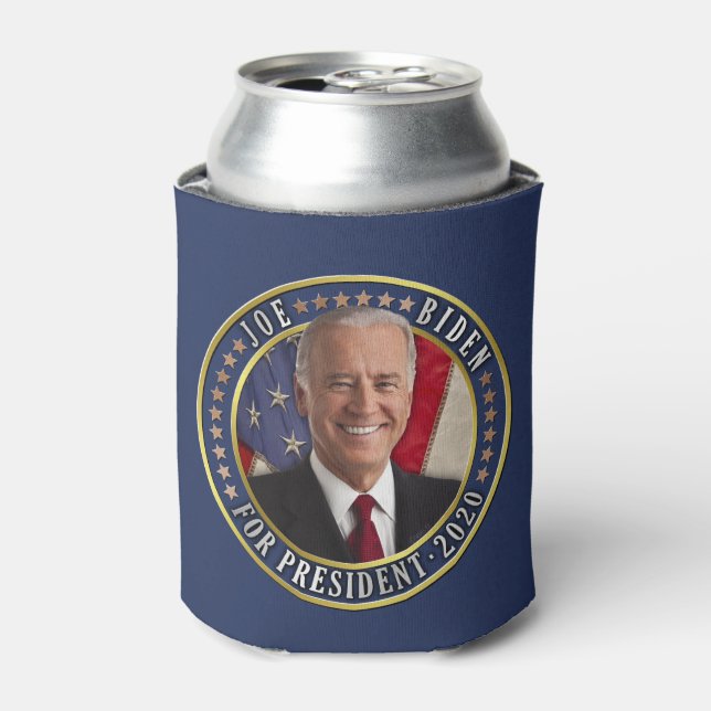 Porta-lata Joe Biden para Presidente 2020 Foto Democrata (Can Front)