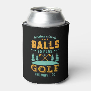 Porta-lata Jogador de Golfe Engraçado Golfer Um monte de bol