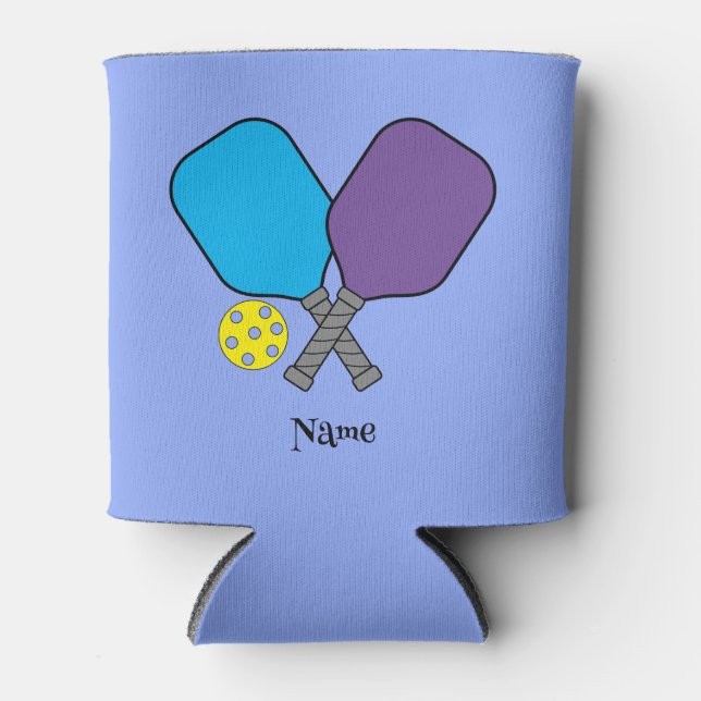 Porta-lata Jogador de Pickleball pode resfriar (Frente)