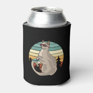 Porta-lata Jogador de presentes de gato engraçado no cesto de