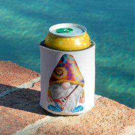 Porta-lata Jogador de Violão Gnomo Colorido em um