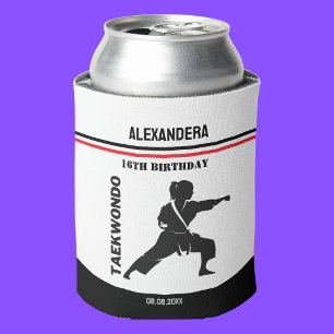 Porta-lata Jogador Taekwondo, Presente de Aniversário, Equipe