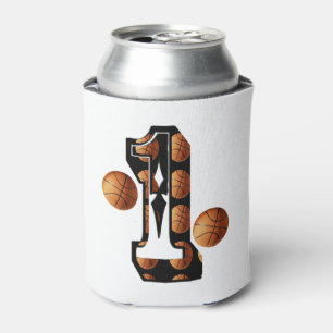 Porta-lata Jogadores De Basquete Número Um Com Bolas De Basqu