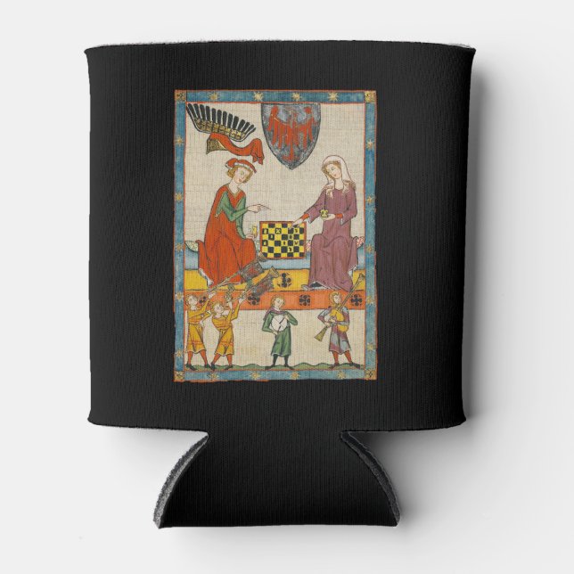 Porta-lata Jogo de Xadrez do Codex Manesse do século XIV (Frente)