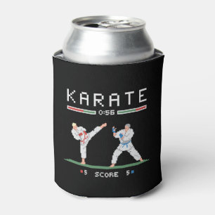 Porta-lata Jogo do karaté do pixel