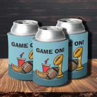 Jogo na Comida e Troféu de Futebol