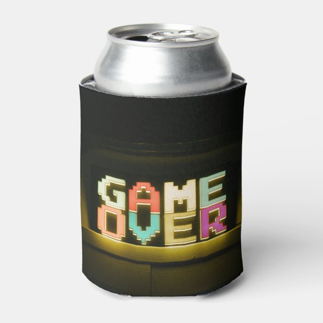 Porta-lata Jogo Sobre As Artes Simples De Pixel De Artes Simp (Can Front)