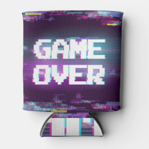 Porta-lata Jogo sobre conceito, efeito de falha.